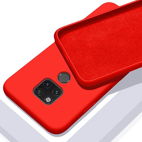 Funda Silicona Ultrafina Goma 360 Grados Carcasa C03 para Huawei Mate 20 X 5G Rojo