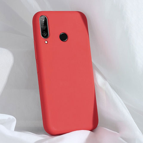 Funda Silicona Ultrafina Goma 360 Grados Carcasa C03 para Huawei P30 Lite Rojo