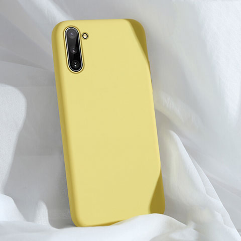 Funda Silicona Ultrafina Goma 360 Grados Carcasa C03 para Samsung Galaxy Note 10 5G Amarillo