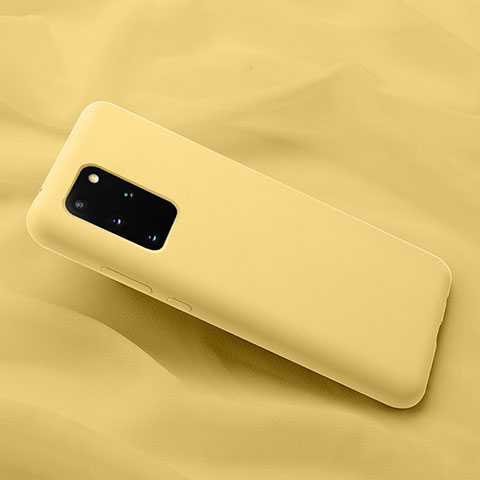 Funda Silicona Ultrafina Goma 360 Grados Carcasa C03 para Samsung Galaxy S20 Plus 5G Amarillo