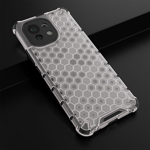 Funda Silicona Ultrafina Goma 360 Grados Carcasa C03 para Xiaomi Mi 11 Lite 5G Blanco