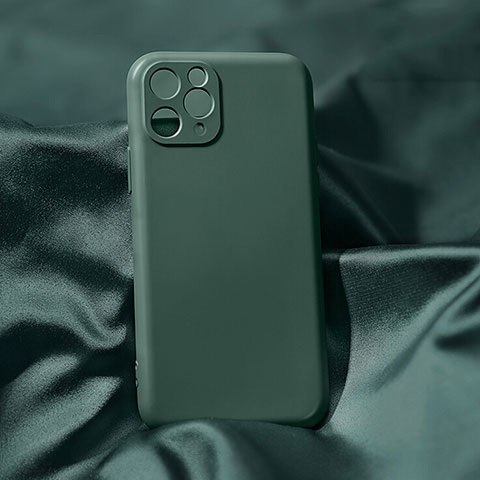 Funda Silicona Ultrafina Goma 360 Grados Carcasa C04 para Apple iPhone 11 Pro Max Verde