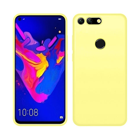 Funda Silicona Ultrafina Goma 360 Grados Carcasa C04 para Huawei Honor V20 Amarillo