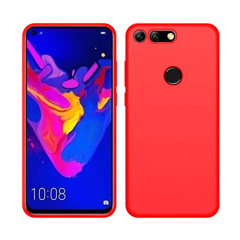 Funda Silicona Ultrafina Goma 360 Grados Carcasa C04 para Huawei Honor V20 Rojo