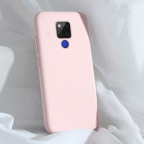 Funda Silicona Ultrafina Goma 360 Grados Carcasa C04 para Huawei Mate 20 X 5G Rosa