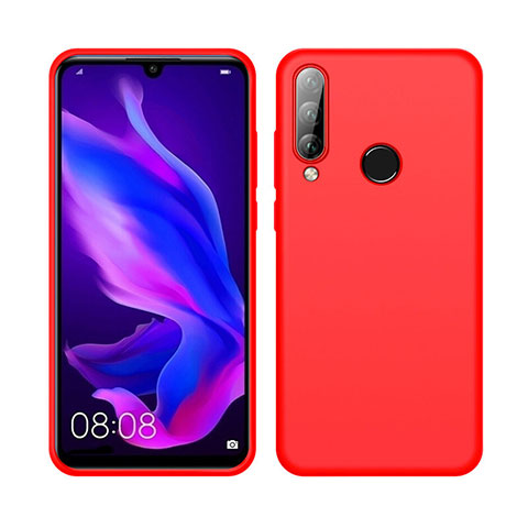 Funda Silicona Ultrafina Goma 360 Grados Carcasa C04 para Huawei Nova 4e Rojo