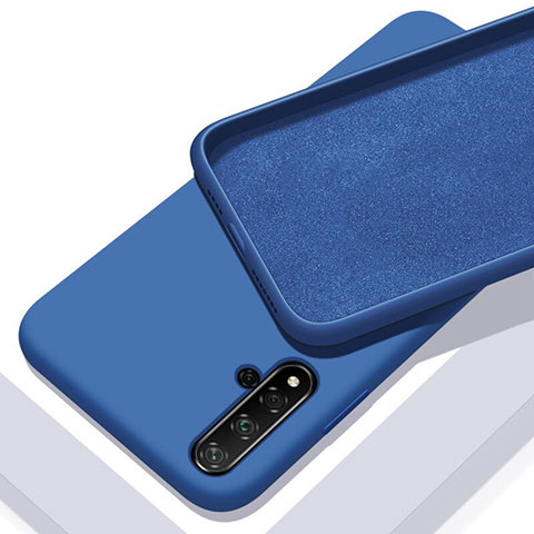 Funda Silicona Ultrafina Goma 360 Grados Carcasa C04 para Huawei Nova 5 Azul