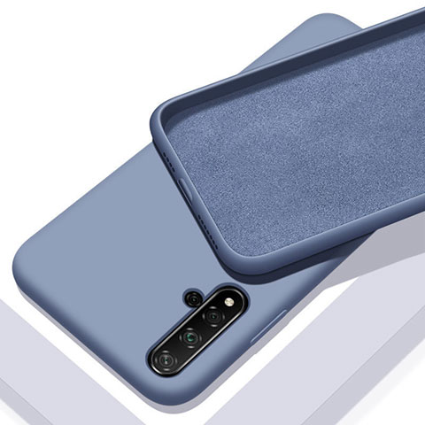 Funda Silicona Ultrafina Goma 360 Grados Carcasa C04 para Huawei Nova 5 Gris