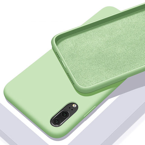 Funda Silicona Ultrafina Goma 360 Grados Carcasa C04 para Huawei P20 Verde