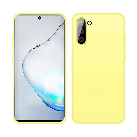 Funda Silicona Ultrafina Goma 360 Grados Carcasa C04 para Samsung Galaxy Note 10 Amarillo