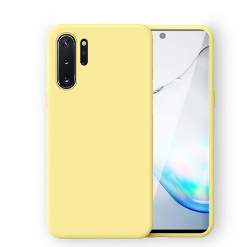 Funda Silicona Ultrafina Goma 360 Grados Carcasa C04 para Samsung Galaxy Note 10 Plus Amarillo