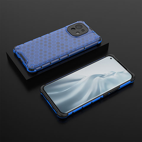 Funda Silicona Ultrafina Goma 360 Grados Carcasa C04 para Xiaomi Mi 11 Lite 5G NE Azul