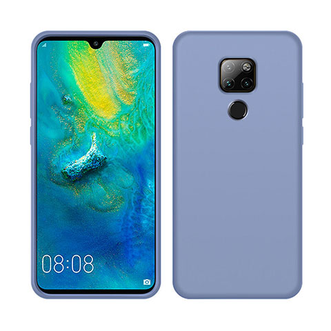 Funda Silicona Ultrafina Goma 360 Grados Carcasa C05 para Huawei Mate 20 X 5G Gris