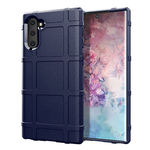 Funda Silicona Ultrafina Goma 360 Grados Carcasa C05 para Samsung Galaxy Note 10 Azul