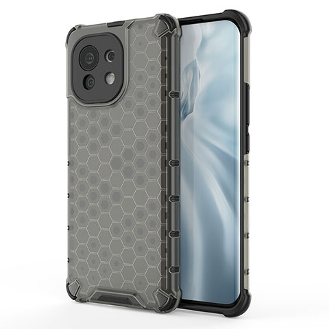 Funda Silicona Ultrafina Goma 360 Grados Carcasa C05 para Xiaomi Mi 11 Lite 4G Gris