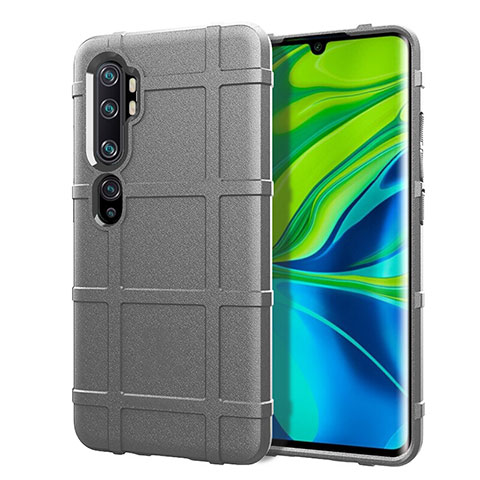 Funda Silicona Ultrafina Goma 360 Grados Carcasa C05 para Xiaomi Mi Note 10 Pro Plata