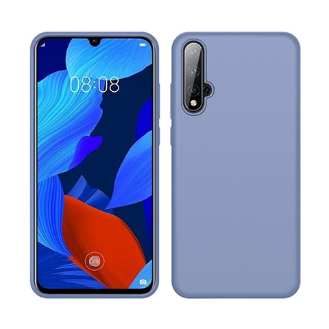 Funda Silicona Ultrafina Goma 360 Grados Carcasa C06 para Huawei Nova 5 Gris