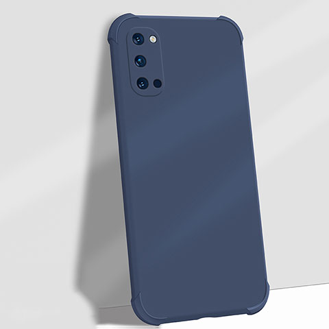 Funda Silicona Ultrafina Goma 360 Grados Carcasa C06 para Oppo Reno4 Pro 5G Azul