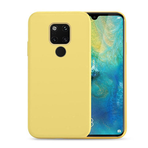 Funda Silicona Ultrafina Goma 360 Grados Carcasa C07 para Huawei Mate 20 Amarillo