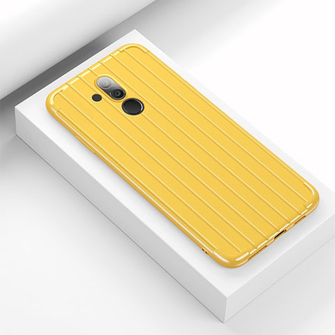 Funda Silicona Ultrafina Goma 360 Grados Carcasa C07 para Huawei Mate 20 Lite Amarillo