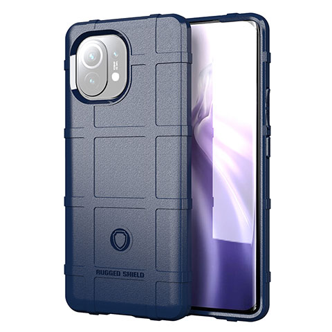 Funda Silicona Ultrafina Goma 360 Grados Carcasa C07 para Xiaomi Mi 11 5G Azul