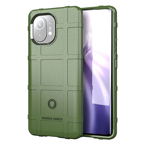 Funda Silicona Ultrafina Goma 360 Grados Carcasa C07 para Xiaomi Mi 11 Lite 5G Verde