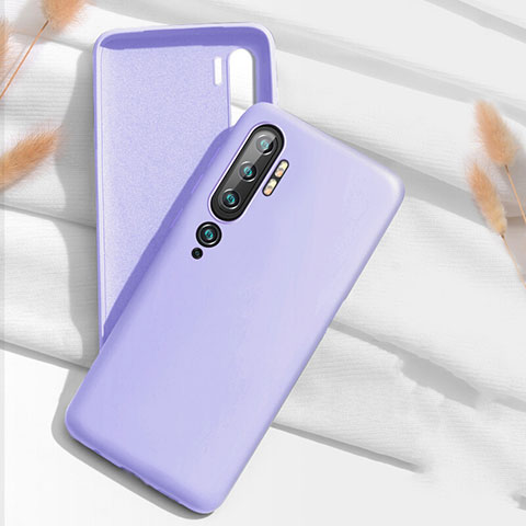 Funda Silicona Ultrafina Goma 360 Grados Carcasa C07 para Xiaomi Mi Note 10 Morado