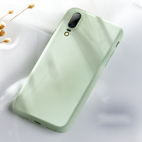 Funda Silicona Ultrafina Goma 360 Grados Carcasa C08 para Huawei P20 Verde