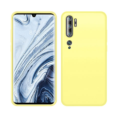 Funda Silicona Ultrafina Goma 360 Grados Carcasa C08 para Xiaomi Mi Note 10 Amarillo