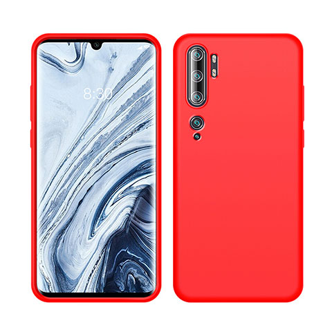 Funda Silicona Ultrafina Goma 360 Grados Carcasa C08 para Xiaomi Mi Note 10 Pro Rojo