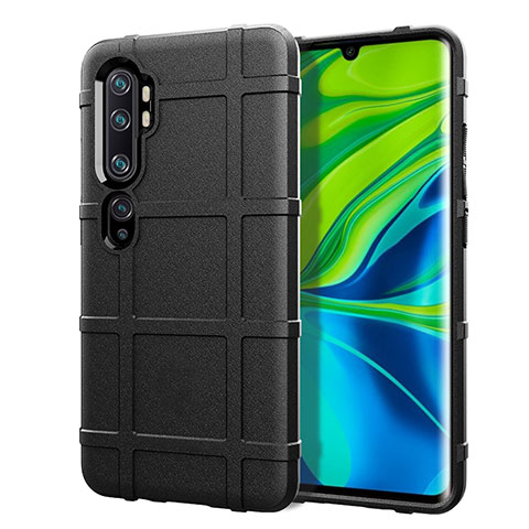 Funda Silicona Ultrafina Goma 360 Grados Carcasa D01 para Xiaomi Mi Note 10 Pro Negro