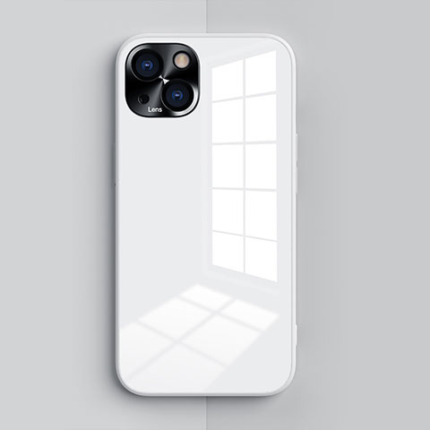 Funda Silicona Ultrafina Goma 360 Grados Carcasa G01 para Apple iPhone 13 Blanco