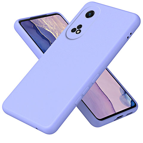 Funda Silicona Ultrafina Goma 360 Grados Carcasa H01P para Oppo Reno8 T 4G Morado