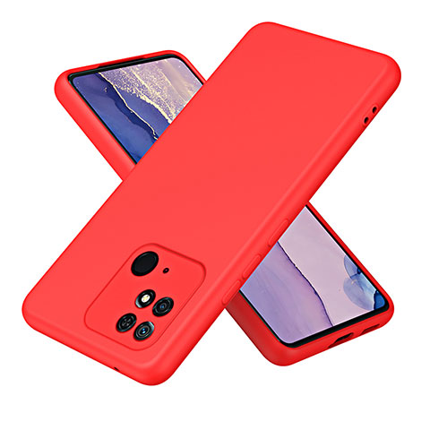 Funda Silicona Ultrafina Goma 360 Grados Carcasa H01P para Xiaomi Redmi 10C 4G Rojo