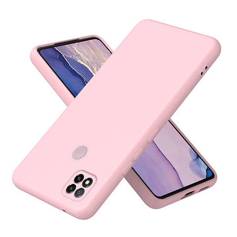 Funda Silicona Ultrafina Goma 360 Grados Carcasa H01P para Xiaomi Redmi 9 Activ Oro Rosa