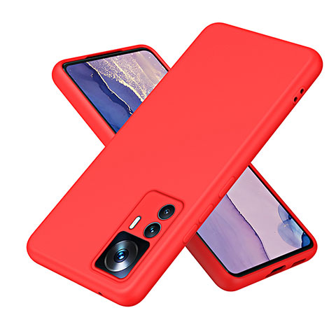 Funda Silicona Ultrafina Goma 360 Grados Carcasa H01P para Xiaomi Redmi K50 Ultra 5G Rojo