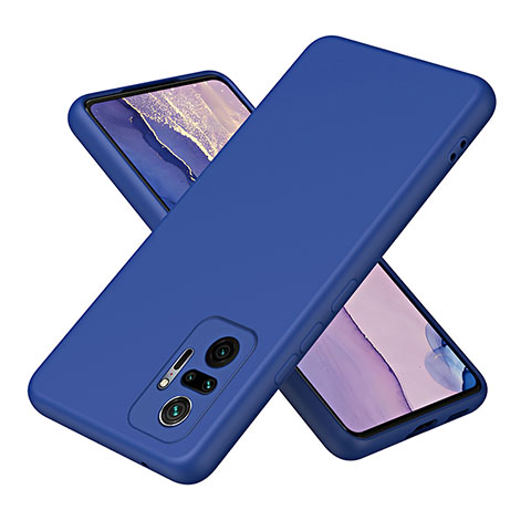 Funda Silicona Ultrafina Goma 360 Grados Carcasa H01P para Xiaomi Redmi Note 10 Pro Max Azul