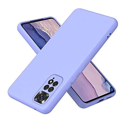 Funda Silicona Ultrafina Goma 360 Grados Carcasa H01P para Xiaomi Redmi Note 11 Pro 4G Gris Lavanda