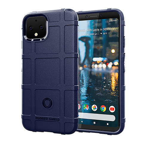 Funda Silicona Ultrafina Goma 360 Grados Carcasa J01S para Google Pixel 4 Azul