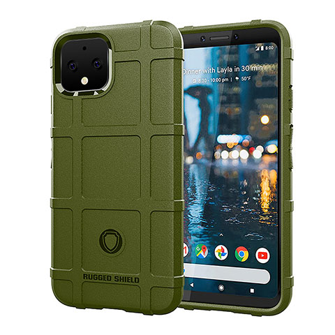 Funda Silicona Ultrafina Goma 360 Grados Carcasa J01S para Google Pixel 4 Verde