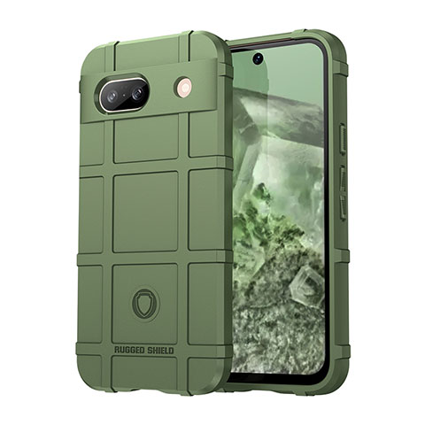 Funda Silicona Ultrafina Goma 360 Grados Carcasa J01S para Google Pixel 8a 5G Verde