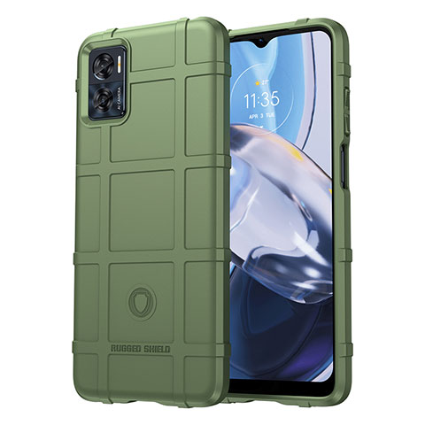 Funda Silicona Ultrafina Goma 360 Grados Carcasa J01S para Motorola Moto E22i Verde