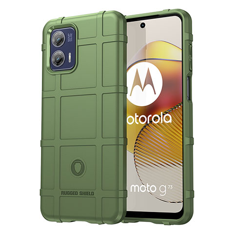 Funda Silicona Ultrafina Goma 360 Grados Carcasa J01S para Motorola Moto G73 5G Verde