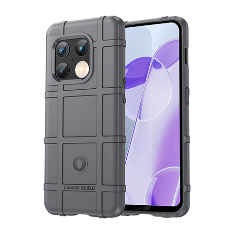 Funda Silicona Ultrafina Goma 360 Grados Carcasa J01S para OnePlus 10 Pro 5G Gris