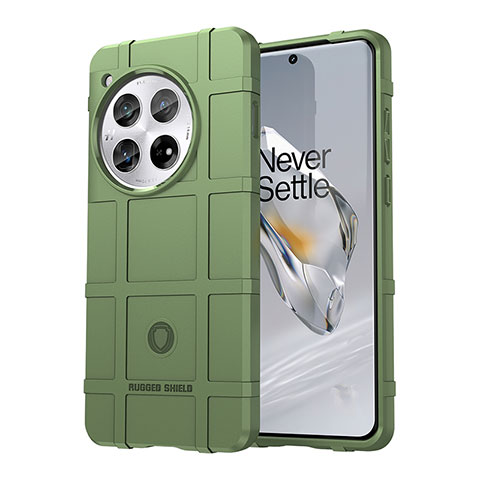 Funda Silicona Ultrafina Goma 360 Grados Carcasa J01S para OnePlus 12 5G Verde