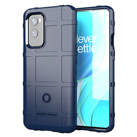 Funda Silicona Ultrafina Goma 360 Grados Carcasa J01S para OnePlus 9 5G Azul