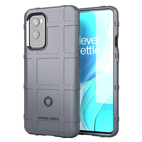 Funda Silicona Ultrafina Goma 360 Grados Carcasa J01S para OnePlus 9 5G Gris