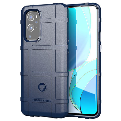 Funda Silicona Ultrafina Goma 360 Grados Carcasa J01S para OnePlus 9 Pro 5G Azul