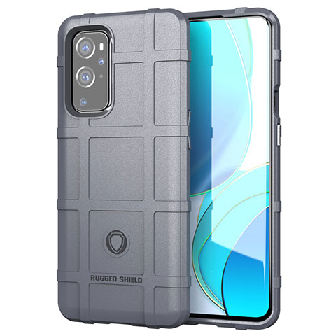 Funda Silicona Ultrafina Goma 360 Grados Carcasa J01S para OnePlus 9 Pro 5G Gris