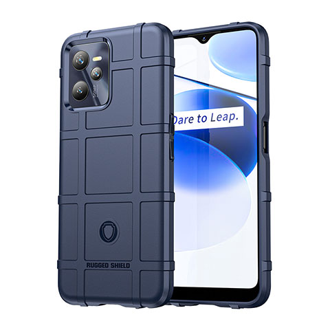 Funda Silicona Ultrafina Goma 360 Grados Carcasa J01S para Realme C35 Azul